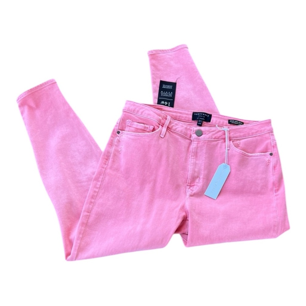 Sanctuary Pink Social Ankle Skinny Standard Rise